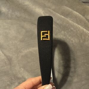 Upcycled Fendi Black Headband